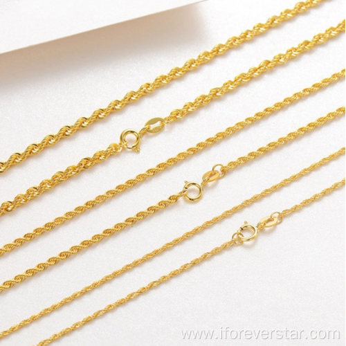 Chain Real Gold Rope Necklace